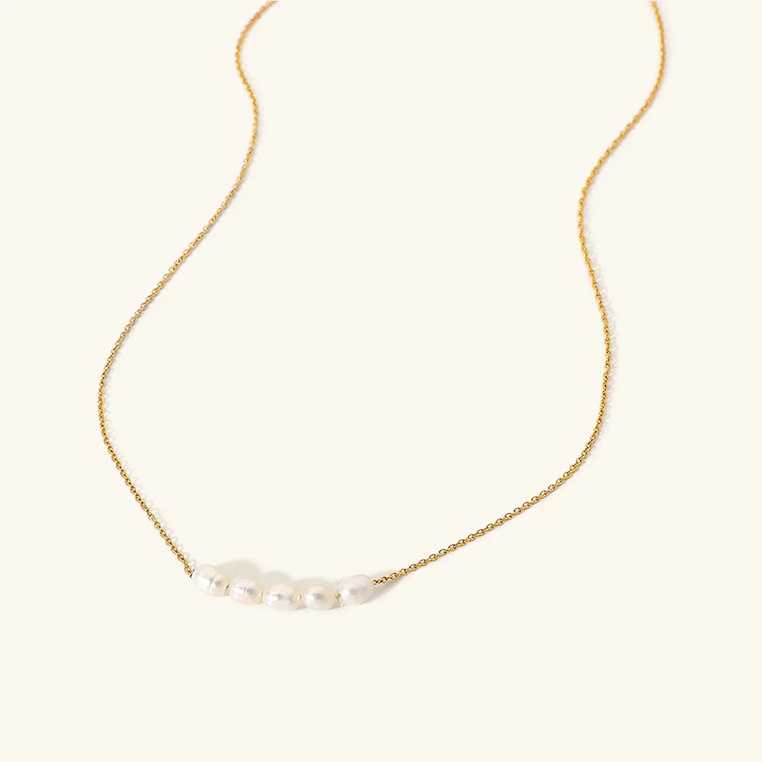 [Raffine]Elle Gold Pearl Necklace