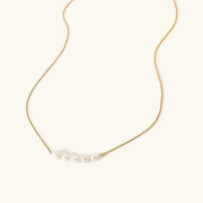[Raffine]Elle Gold Pearl Necklace