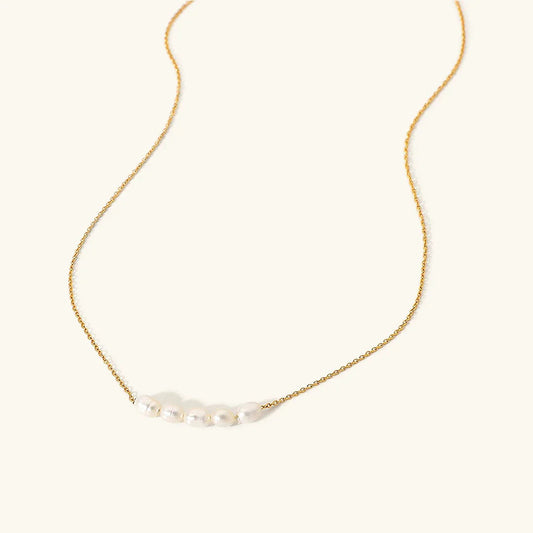 [Raffine]Elle Gold Pearl Necklace