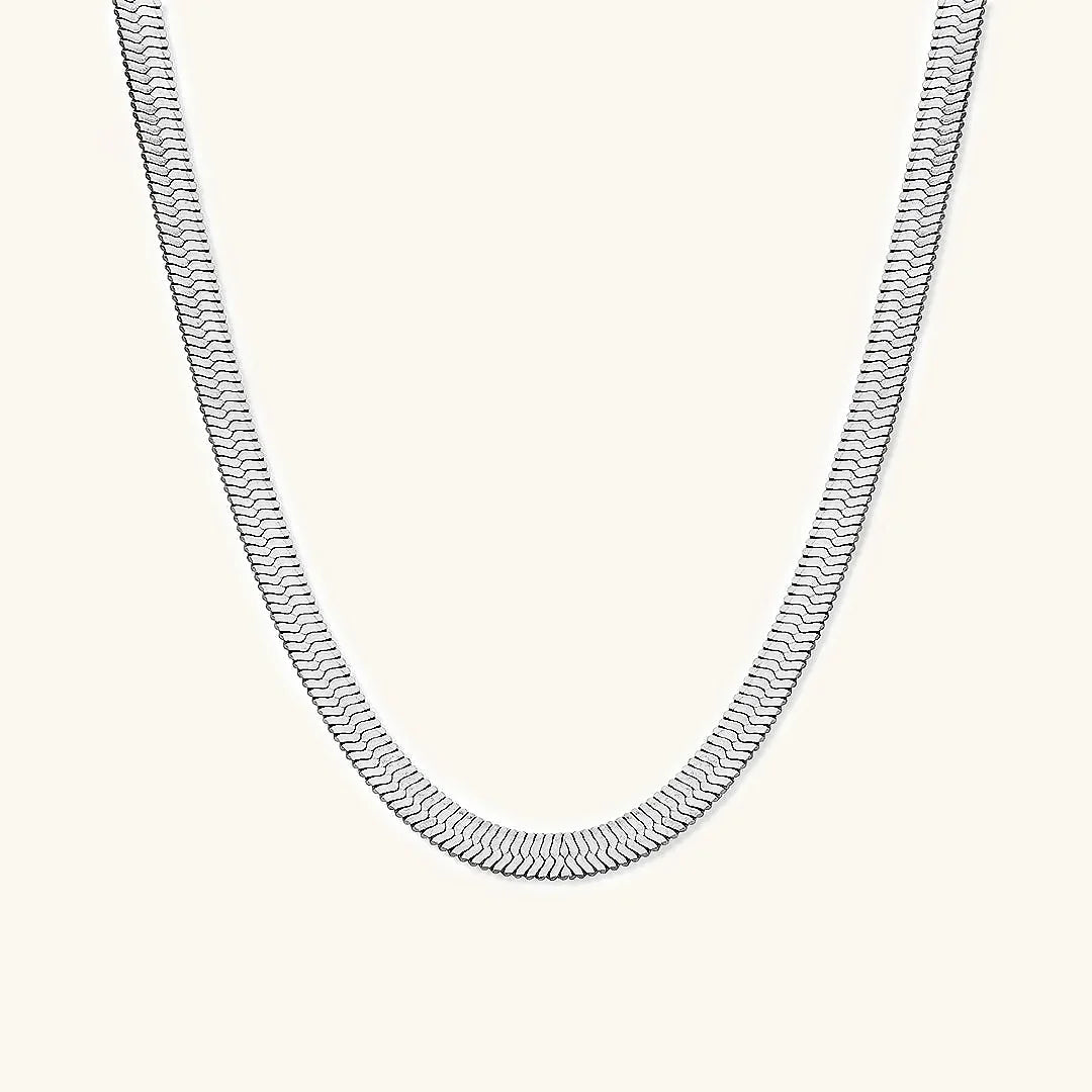 [Raffine]Elysian Gold Herringbone Necklace