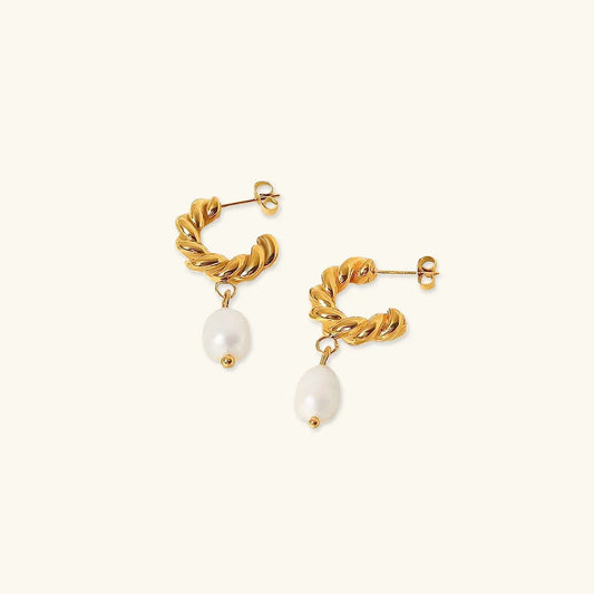 [Raffine]Emma Pearl Earrings