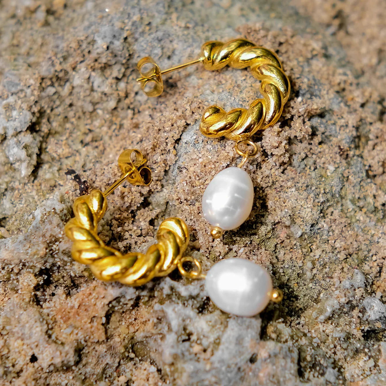 [Raffine]Emma Pearl Earrings