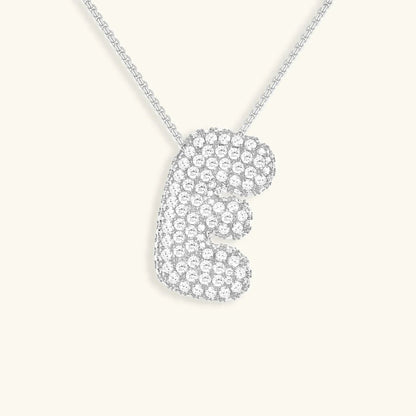 [Raffine]Bubble Initial Diamond Necklace