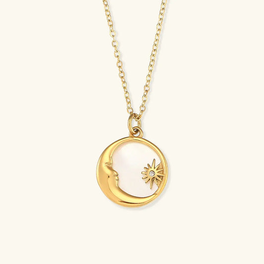 [Raffine]Evangeline Lunar Gold Necklace