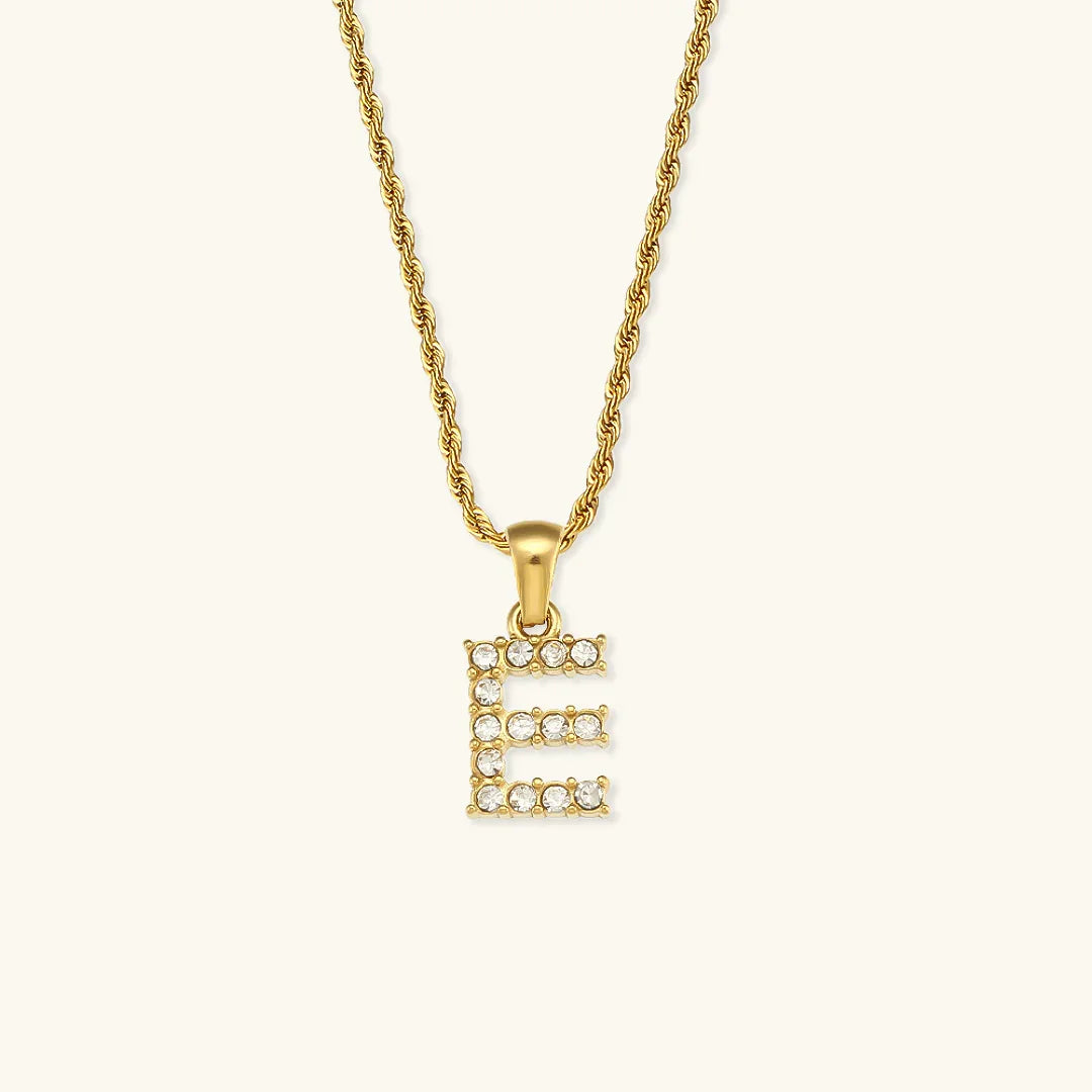 [Raffine]Maeve Letter Initial Diamond Necklace
