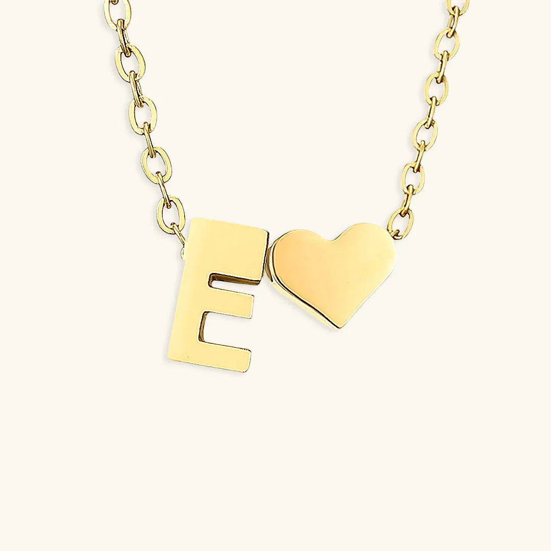 [Raffine]Ria Initial Letter Gold Necklace