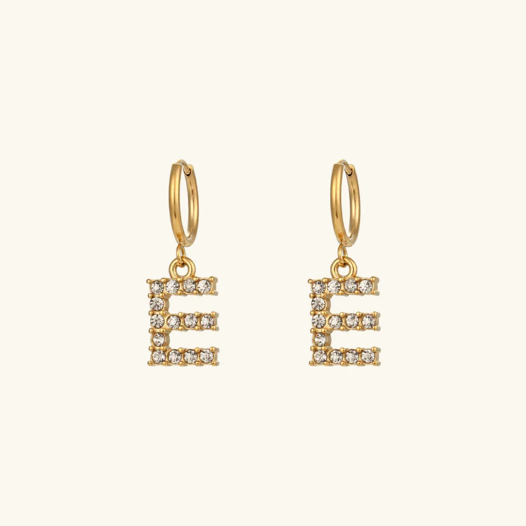[Raffine]Wilhemina Initial Letter Earrings