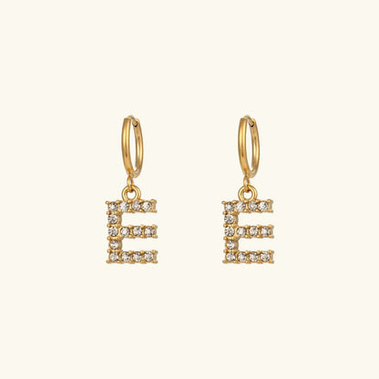 [Raffine]Wilhemina Initial Letter Earrings