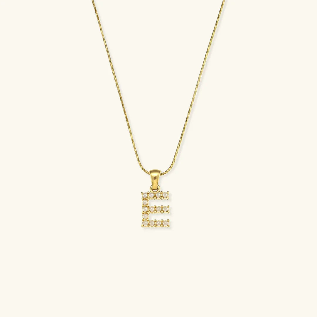 [Raffine]Augustine Initial Letter Pearl Necklace