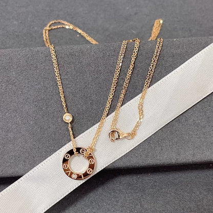 [Raffine] COLLAR DE AMOR 16MM 2 DIAMANTES