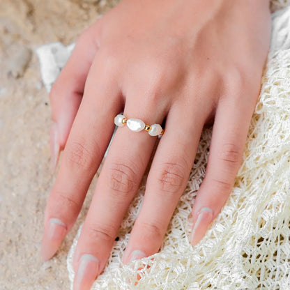 [Raffine]Fiji Pearl Band Ring