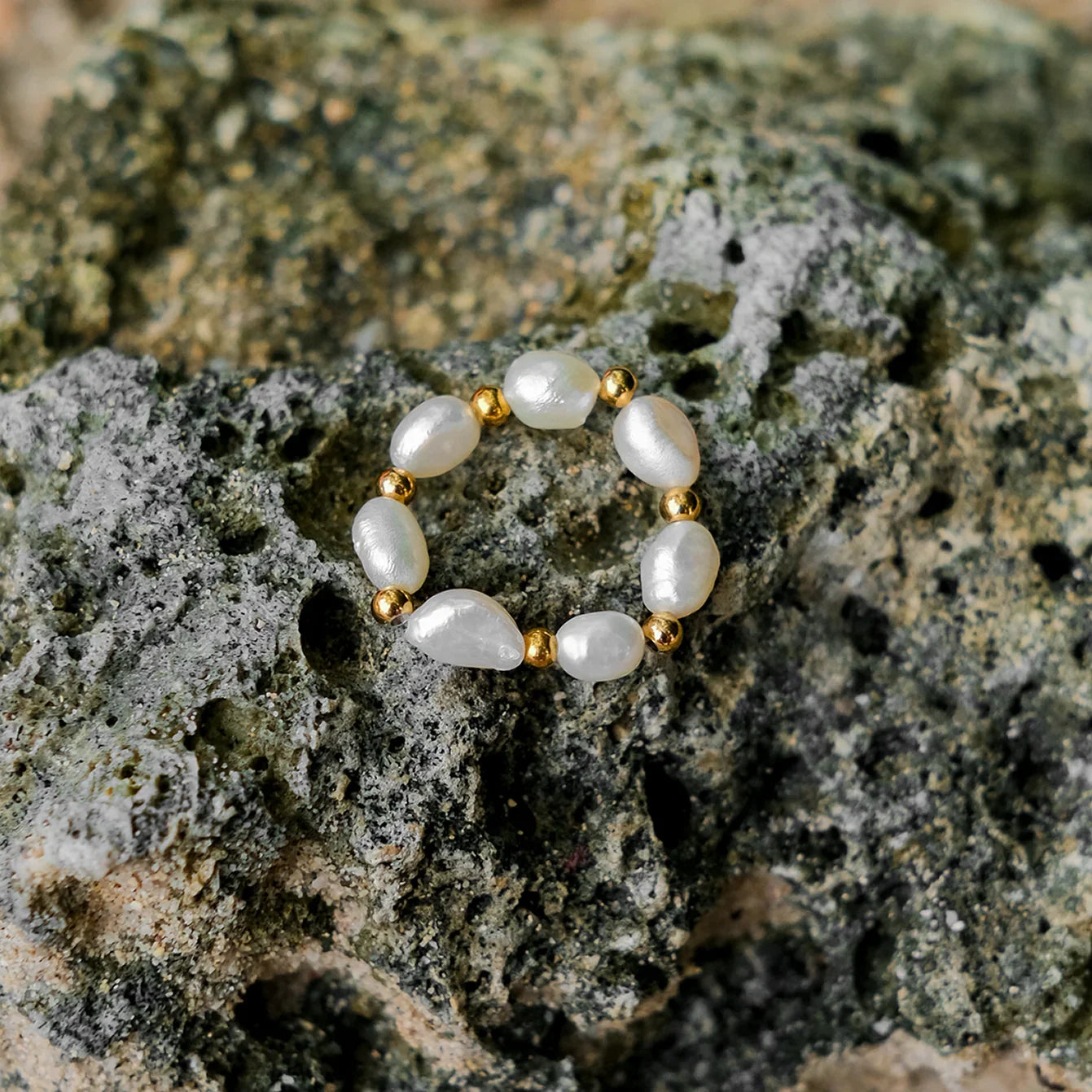 [Raffine]Fiji Pearl Band Ring