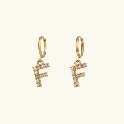 [Raffine]Wilhemina Initial Letter Earrings
