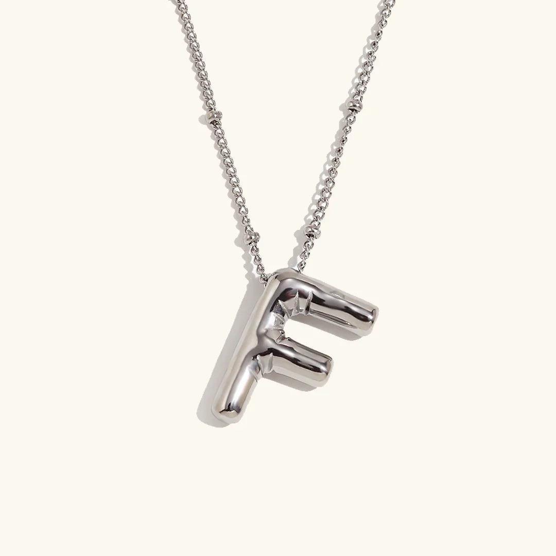 [Raffine]Balloon Gold Initial Necklace