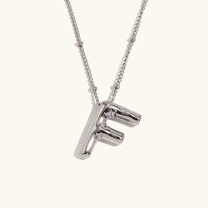[Raffine]Balloon Gold Initial Necklace