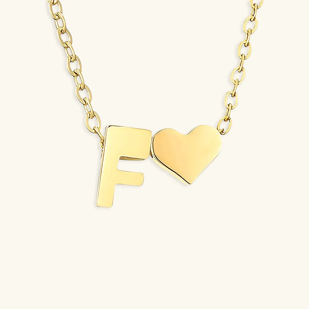 [Raffine]Ria Initial Letter Gold Necklace