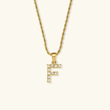 [Raffine]Maeve Letter Initial Diamond Necklace