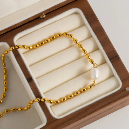 [Raffine]Neptune Freshwater Pearl Necklace