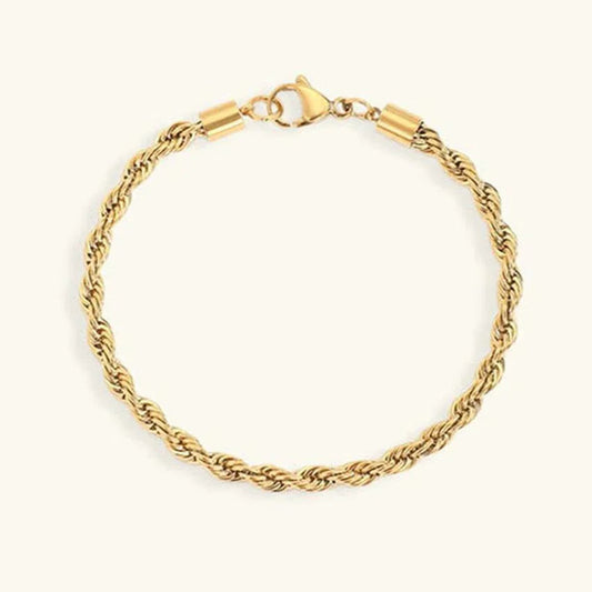 [Raffine]Gigi Rope Chain Gold Bracelet