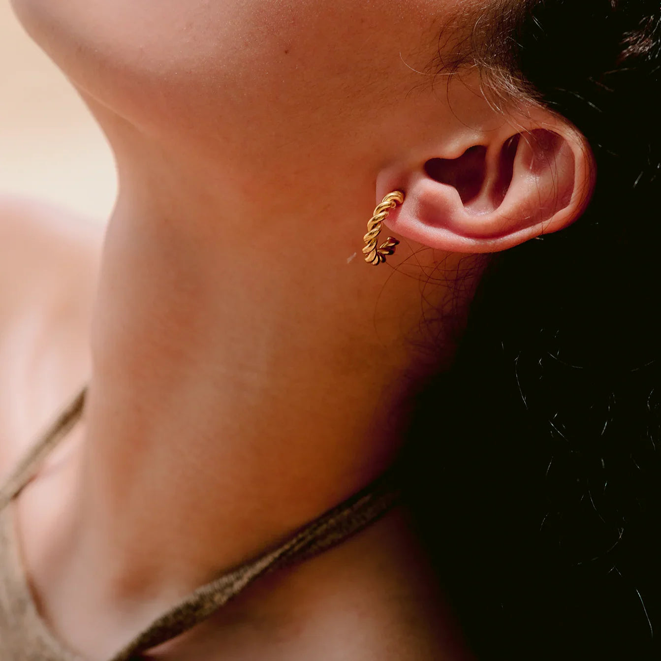 [Raffine]Gigi Twist Gold Earrings