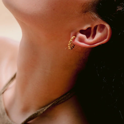 [Raffine]Gigi Twist Gold Earrings