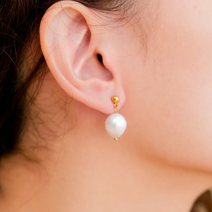 [Raffine]Gloria Freshwater Pearl Earrings