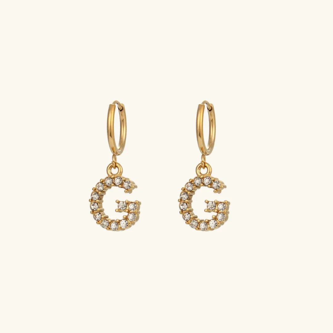 [Raffine]Wilhemina Initial Letter Earrings
