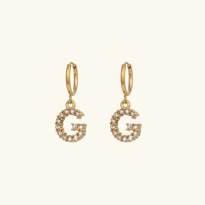 [Raffine]Wilhemina Initial Letter Earrings