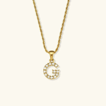 [Raffine]Maeve Letter Initial Diamond Necklace
