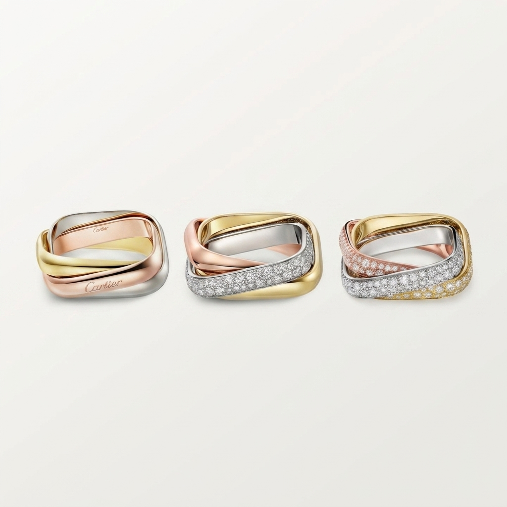 [Raffine] TRINITY 3.5MM CUSHION RING COLLECTION