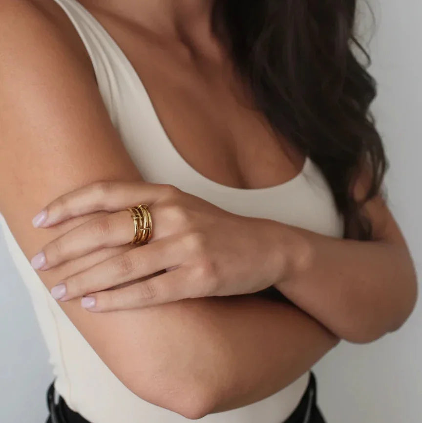 [Raffine]Christabel Diamond Ring Stack