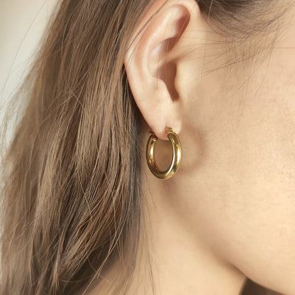 [Raffine]Wide Hoop Earrings