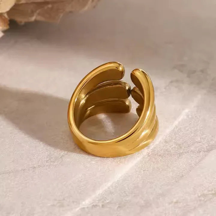 [Raffine]Cassiel Layered Gold Ring