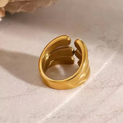 [Raffine]Cassiel Layered Gold Ring