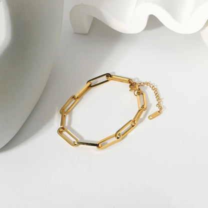 [Raffine]Asta Gold Paperclip Chain Bracelet