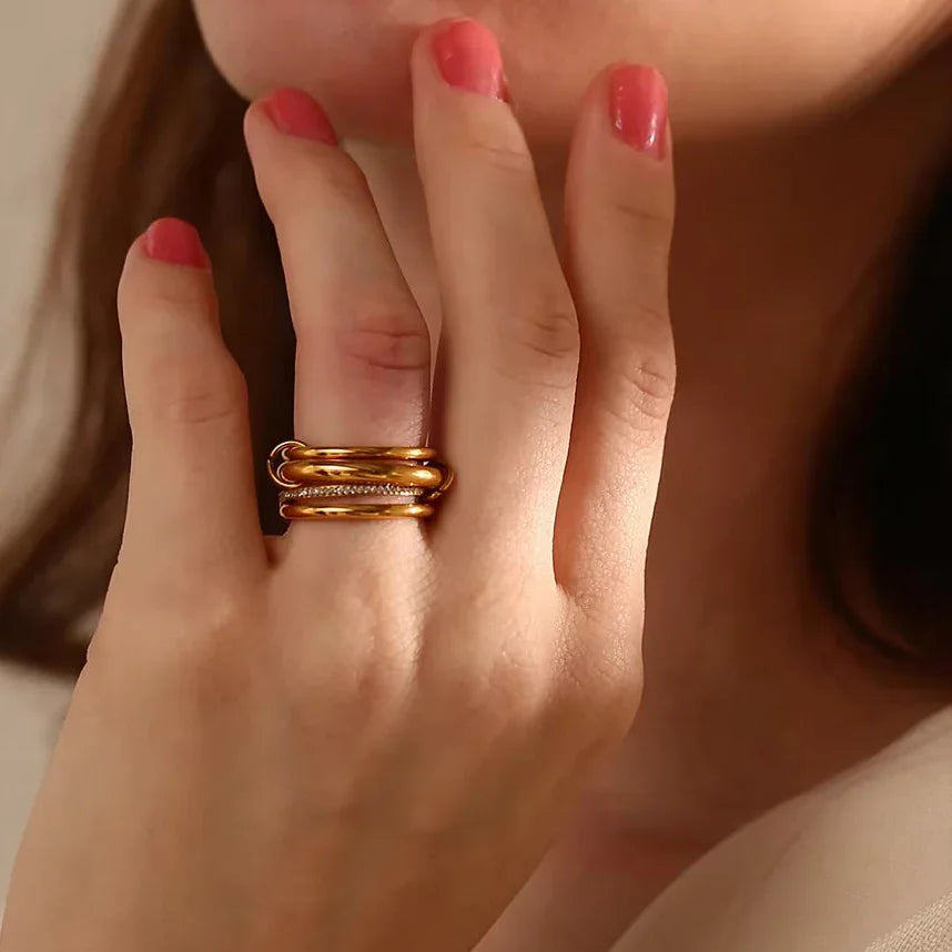 [Raffine]Christabel Diamond Ring Stack
