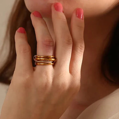 [Raffine]Christabel Diamond Ring Stack
