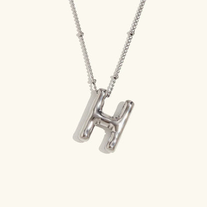 [Raffine]Balloon Gold Initial Necklace