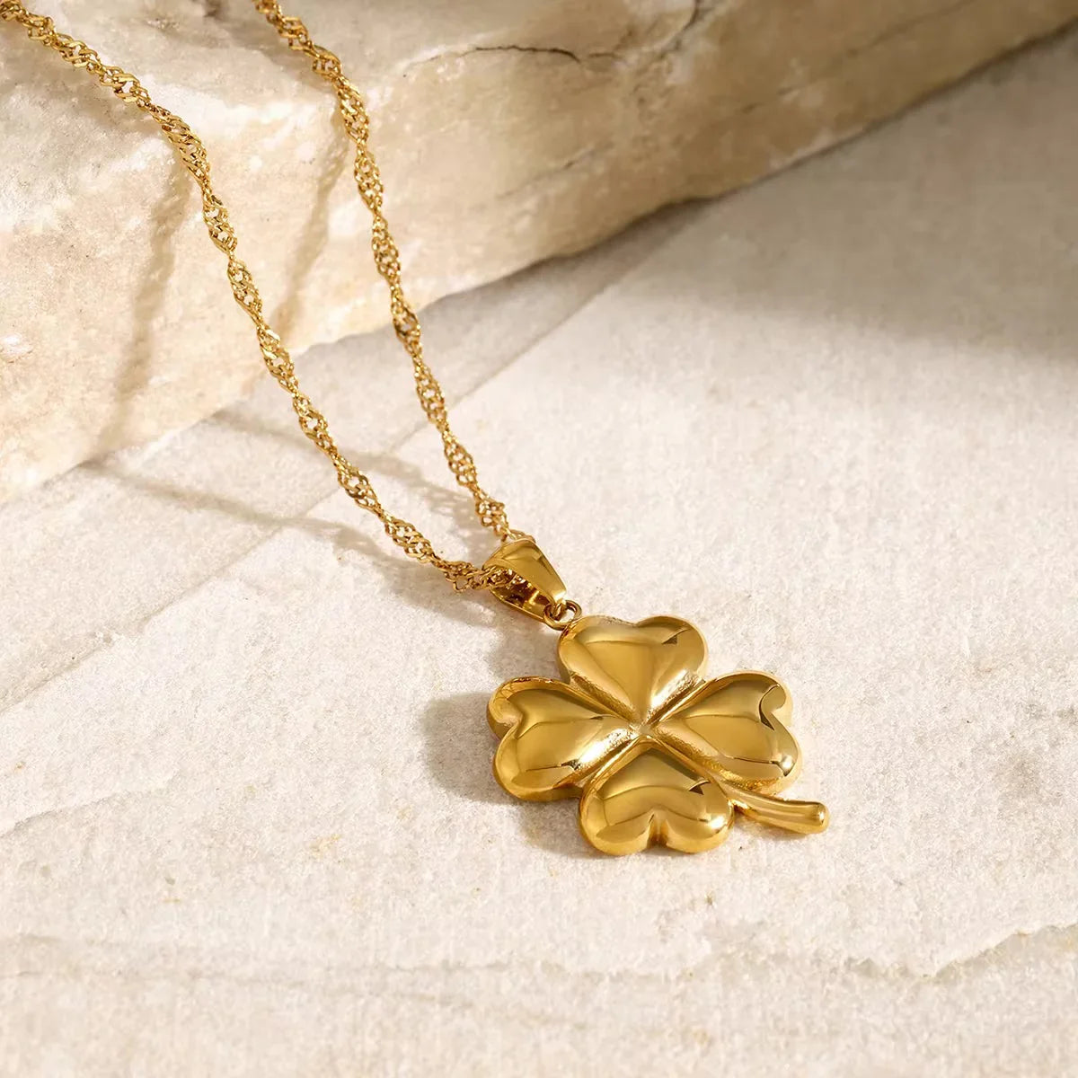 [Raffine]Ella Clover Gold Necklace