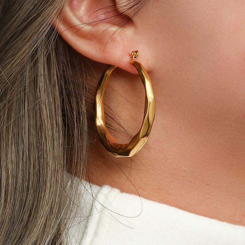 [Raffine]Aire Hoop Earrings