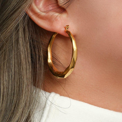 [Raffine]Aire Hoop Earrings