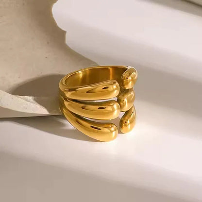 [Raffine]Cassiel Layered Gold Ring