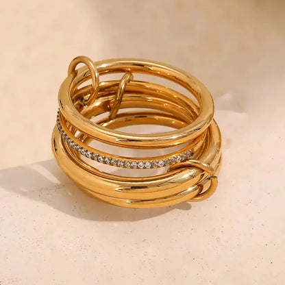 [Raffine]Christabel Diamond Ring Stack
