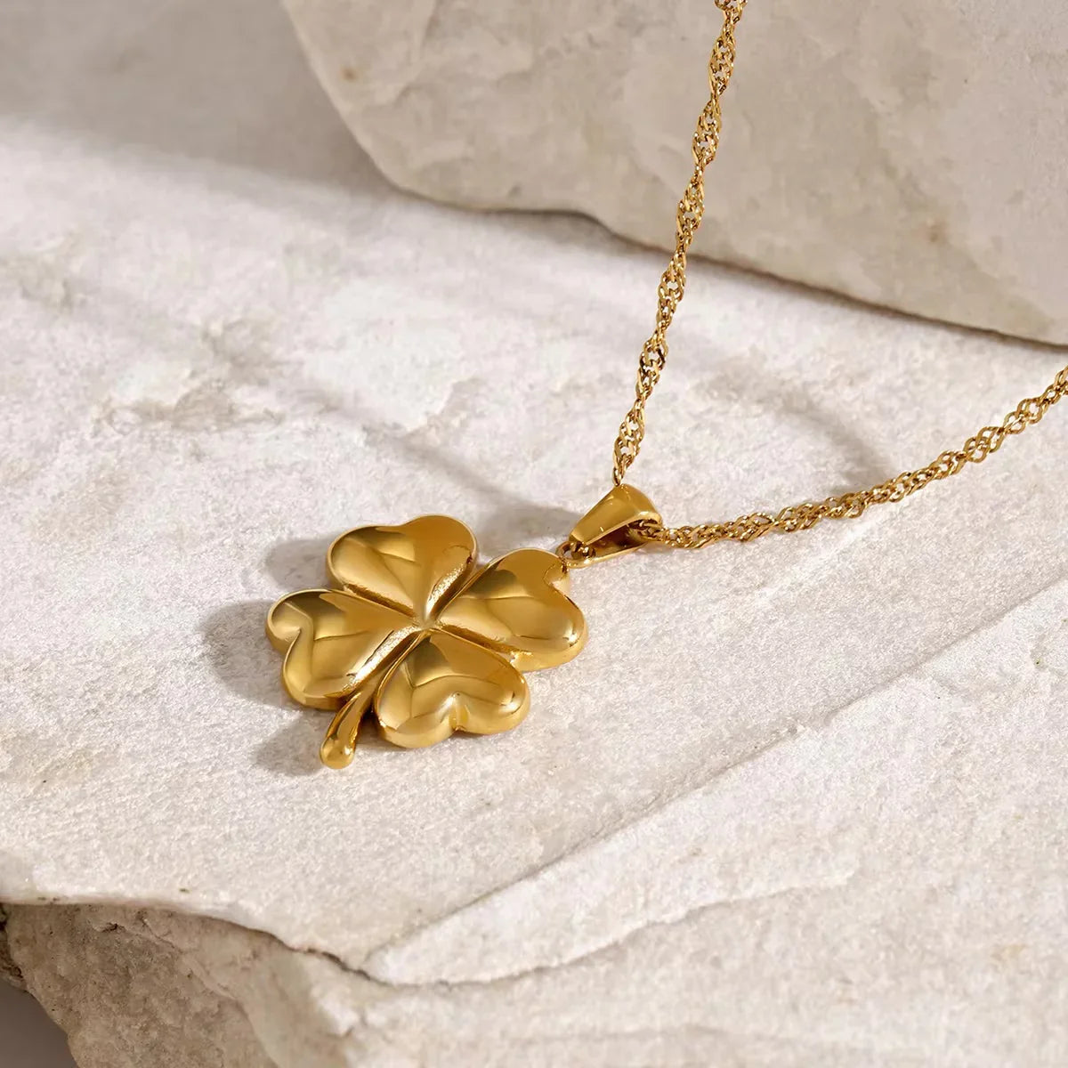 [Raffine]Ella Clover Gold Necklace