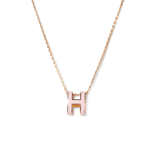 [Raffine]POP H PEDANT PINK GOLD