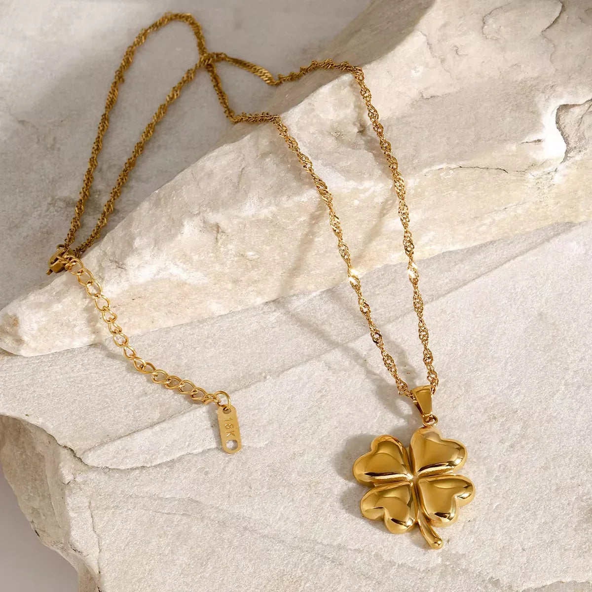 [Raffine]Ella Clover Gold Necklace