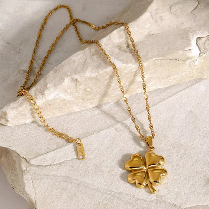 [Raffine]Ella Clover Gold Necklace