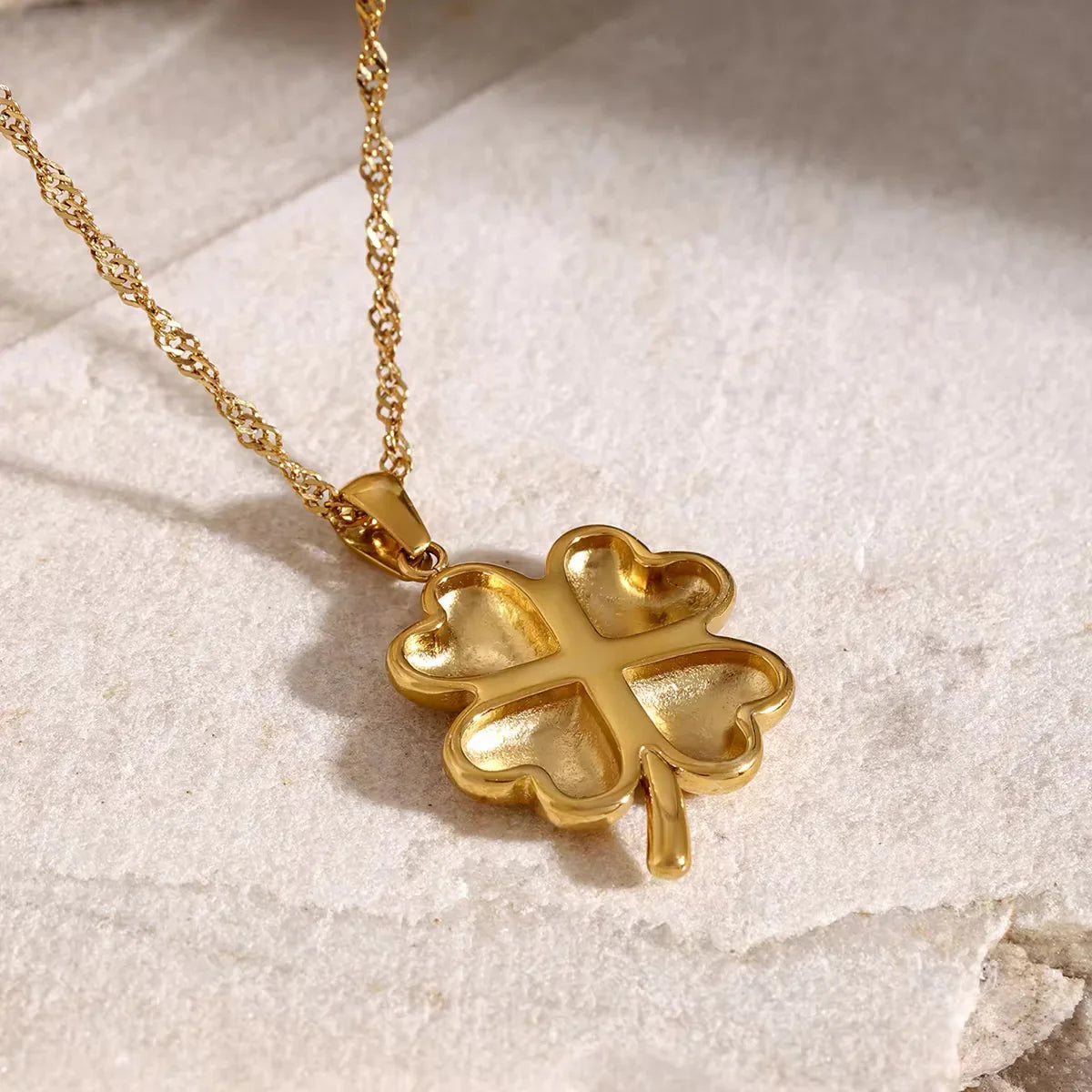[Raffine]Ella Clover Gold Necklace