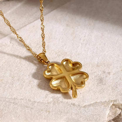 [Raffine]Ella Clover Gold Necklace