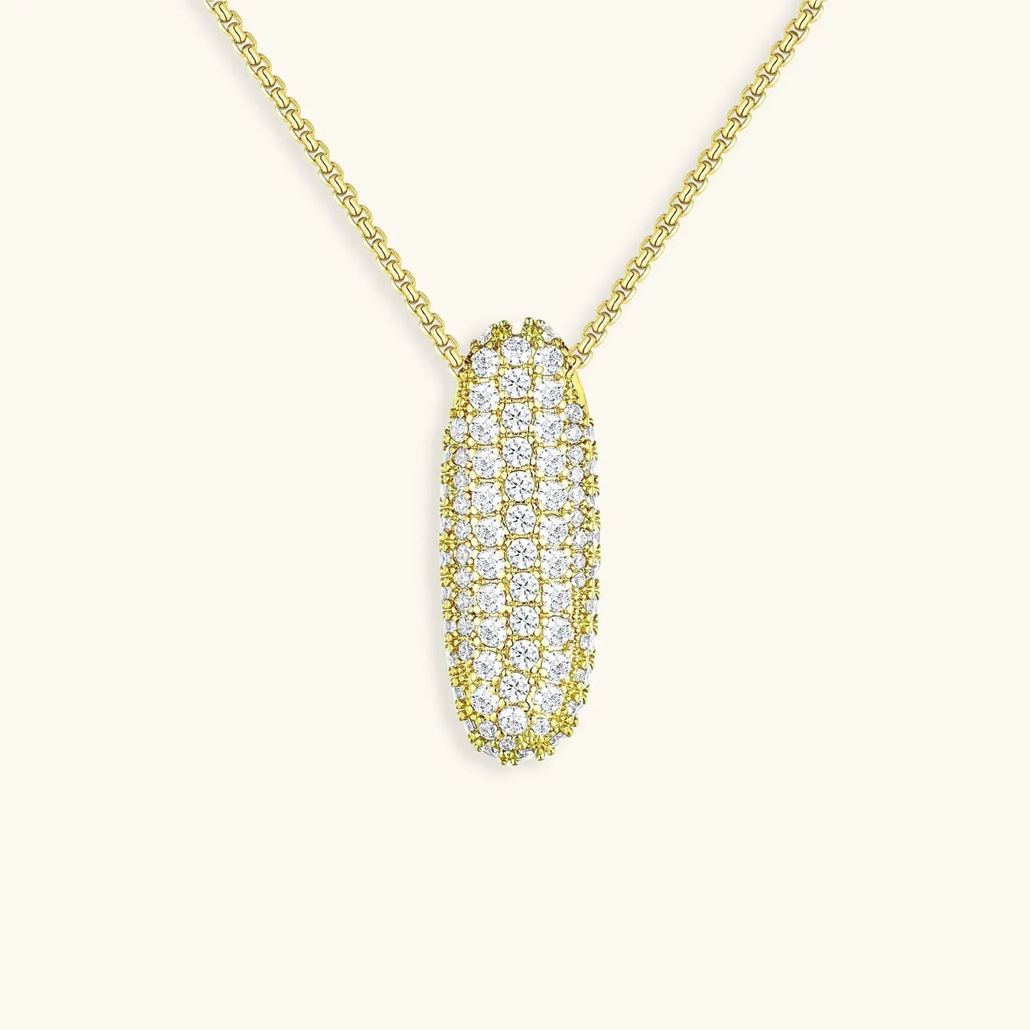 [Raffine]Bubble Initial Diamond Necklace